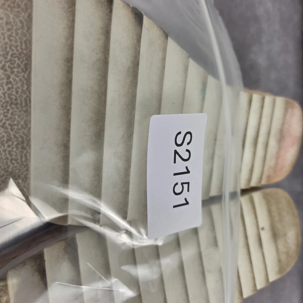 A New Day Womens Cream Crisscross Espadrille Platform Slide Sandals 6.5